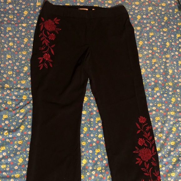 Apostrophe Pants - 🌟B2G1🌟 Apostrophe Floral Embroidered Dress Pants
